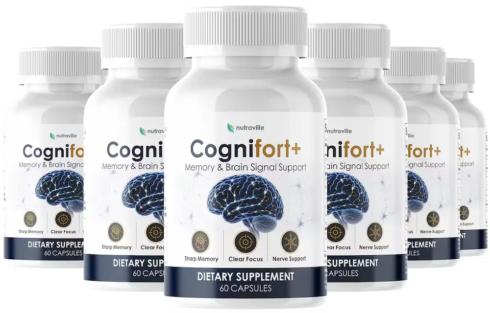 CogniFort brain support supplement bottles